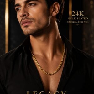 Premium Quality 24k Gold Plated Mens Chain