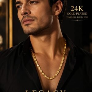 Premium Quality 24k Gold Plated Mens Chain