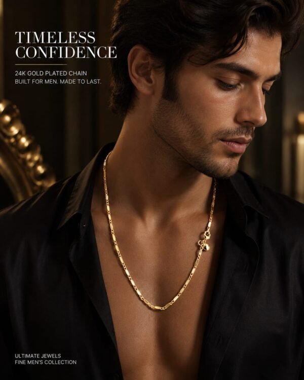 Premium Men's Gold Plated Chain