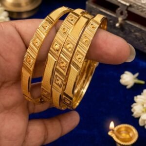 Gold Plated Stylish Bangle Set Premium Quality Set Of 4