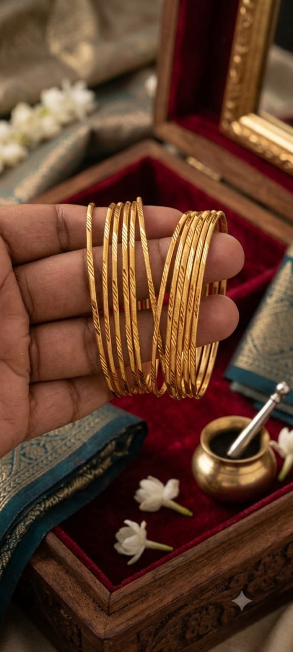 Gold Plated Stylish Bangle Set Premium Quality Set Of 12